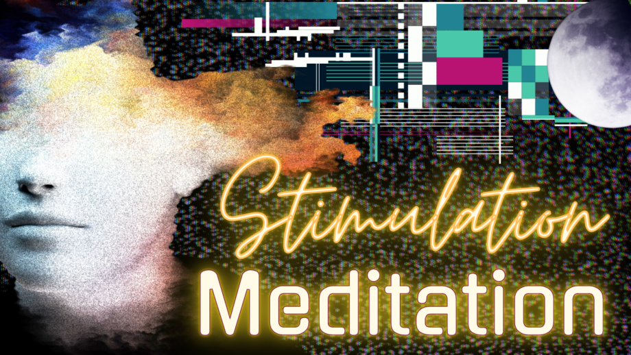 stimulation meditation womens mind dissolving into code to make a new reality